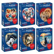 Пазл картонный 2 в 1 «ДВА СЕРДЦА» Premium, 140 + 38 элементов, ассорти, размер поля 270х280 мм, 100х110 мм, HATBER