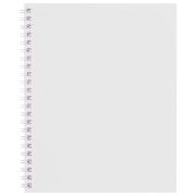 Тетрадь А5 96 л., HATBER, гребень, клетка, Soft-touch ламинация, SoloMatte «Арктический белый», 092868, 96Т5лВ1гр