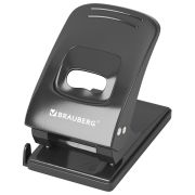 Дырокол металлический BRAUBERG «Office style», до 60 листов, черный, 273956