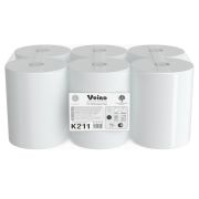 Полотенца бумажные рулонные 150м, VEIRO Professional (H1) COMFORT, 1-сл, КОМПЛЕКТ 6 р, K211