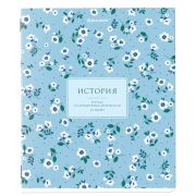 Тетрадь предметная «BLOSSOM» 48 л., рельефный картон, ИСТОРИЯ, клетка, подсказки, BRAUBERG, 405597