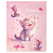 Дневник 1-4 класс 48 л., твердый, BRAUBERG, выборочный лак, с подсказом, «Миленький котёнок», 107594