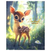 Дневник 1-4 класс 48 л., твердый, BRAUBERG, выборочный лак, с подсказом, «Оленёнок», 107595