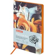 Ежедневник недатированный А5 (138х213 мм), BRAUBERG VISTA, под кожу, гибкий, 136 л., «Rose flower», 112016