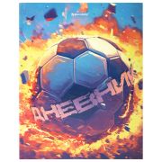 Дневник 5-11 класс 48 л., твердый, BRAUBERG, глянцевая ламинация, с подсказом, «Футбол», 107613