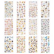 Наклейки бумажные 17,5х9,5 см, ассорти 12 видов, FUNSTER (ФАНСТЕР), 666676