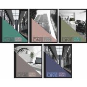 Тетрадь Lamark «Офис », А5, 165х205 мм, 48 л., на скобе, клетка, обложка - мелованный картон