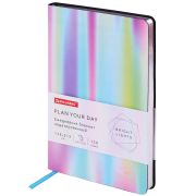 Ежедневник недатированный А5 (138х213 мм), BRAUBERG VISTA, под кожу, гибкий, 136 л., «Gradient», 112033