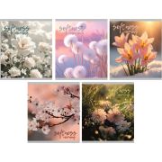 Тетрадь Lamark «Утро», А5, 165х205 мм, 48 л., на скобе, клетка, обложка - мелованный картон