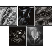 Тетрадь Lamark «Элегантный черный», А5, 165х205 мм, 48 л., на скобе, клетка, обложка - мелованный картон