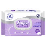 Полотенца влажные XL 60 шт., 18х25 см, SALFETI «Universal», универсальные, крышка-клапан, 72586