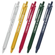 Ручка шариковая автоматическая с грипом BRAUBERG «CLASSIC DARK COLOR», СИНЯЯ, ассорти, пишущий узел 0,5 мм, линия письма 0,35 мм, 144469