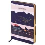 Ежедневник недатированный А5 (138х213 мм), BRAUBERG VISTA, под кожу, гибкий, фольга, 136 л., «Women's World», 112037