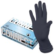 Перчатки нитриловые смотровые CONNECT ULTRA BLACK, 50 пар (100 шт.), размер M (средний), черные, CON-UB-INT-02