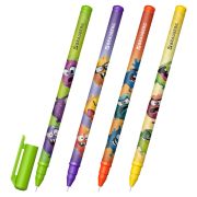 Ручка гелевая, кросс-серия «МОНСТРИКИ», BRAUBERG, СИНЯЯ, корпус ассорти, игольчатый наконечник 0,5 мм, линия письма 0,3 мм,144483