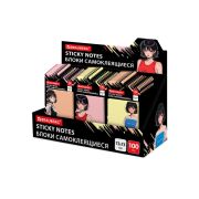 Блок самоклеящийся (стикеры) BRAUBERG ANIME, 73х73 мм, 20 листов, дизайн ассорти, 116710