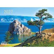 Календарь квартальный на 3-х спиралях 3-х блочный 2027 «Байкал летом», Lamark