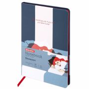 Блокнот А5 (143x210 мм), BRAUBERG VISTA «In Dreams», под кожу, твердый, срез фольга, 80 л., 112064