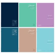 Тетрадь А4 80 л. STAFF «College» скоба, клетка, офсет №2 ЭКОНОМ, обложка картон, ОДНОТОННЫЙ МИКС, 405616