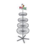 Стойка для игрушек напольная WOOZOO, 185х70 см, 4 вращающиеся корзины, 507863