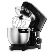 Миксер планетарный KITFORT КТ-3080, 1400 Вт, 6 скоростей, 3 насадки, чаша 7 л, черный