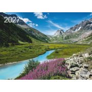 Календарь квартальный на 3-х спиралях 3-х блочный 2027 «Заповедник», Lamark