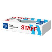 Скобы для степлера №24/6, 1000 штук, STAFF ECO, до 30 листов, 274045