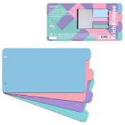 Разделитель пластиковый по цветам ERICH KRAUSE «Diagonal Pastel», НАБОР 4 цвета, 240x12 мм, 62926