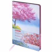 Блокнот А5 (143x210 мм), BRAUBERG VISTA «Spring weather», под кожу, гибкий, 80 л., 112073