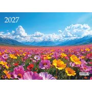 Календарь квартальный на 3-х спиралях 3-х блочный 2027 «Цветочные луга», Lamark