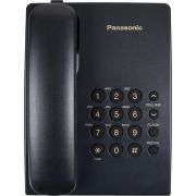 Телефон PANASONIC KX-TS2350RUB, черный, повторный набор, тональный/импульсный режим