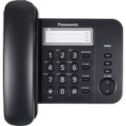 Телефон PANASONIC KX-TS2352RUB, черный, память 3 номера, повторный набор, тональный/импульсный режим, индикатор вызова