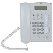 Телефон SANYO RA-S517W, спикерфон, память 30 номеров, тональный/импульсный режим, белый