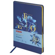 Блокнот А5 (143x210 мм), BRAUBERG VISTA «Rose», под кожу, твердый, срез фольга, 80 л., 112080