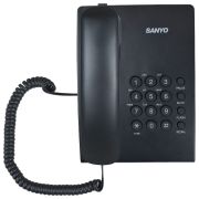 Телефон проводной SANYO RA-S204B, тональный/импульсный режим, повтор, чёрный
