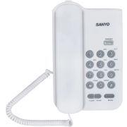 Телефон проводной SANYO RA-S108W, тональный/импульсный режим, повтор, белый