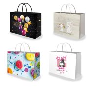 Пакет подарочный (1 штука) 45х13х33см(XL) «Super Wide», ассорти, глиттер, фольга, ЗОЛОТАЯ СКАЗКА, 700828