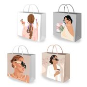 Пакет подарочный (1 штука) 30х10х30см «Lady», ассорти, ламинированный, ЗОЛОТАЯ СКАЗКА, 700832