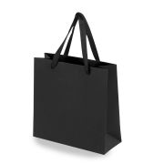 Пакет подарочный КОМПЛЕКТ 3 штуки 20х8х20см «Business Kraft», черный, крафт, ЗОЛОТАЯ СКАЗКА, 700863