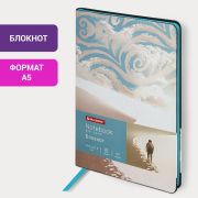 Блокнот А5 (143x210 мм), BRAUBERG VISTA «Desert», под кожу, гибкий, 80 л., 112088