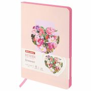 Блокнот МАЛЫЙ ФОРМАТ (100х150 мм) А6, BRAUBERG VISTA «Love is everywhere», под кожу, гибкий, 80 л., 112094