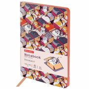 Блокнот МАЛЫЙ ФОРМАТ (100х150 мм) А6, BRAUBERG VISTA «Catopolis», под кожу, гибкий, 80 л., 112100