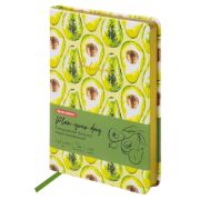 Ежедневник недатированный B6 (127х186 мм), BRAUBERG VISTA, под кожу, твердый, 136 л., «Avocado», 112112
