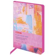 Ежедневник недатированный B6 (127х186 мм), BRAUBERG VISTA, под кожу, гибкий, 136 л., «Blur», 112116