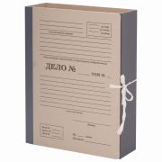 Папка архивная для переплета «Форма 21» 80 мм, с механизмом для скоросшивания, завязки, STAFF, 112170