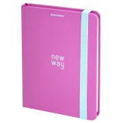 Блокнот с резинкой в клетку 96 л., МАЛЫЙ ФОРМАТ А6 (102х148 мм), твердая обложка, BRAUBERG, «Neon», 113740