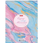 Блокнот БОЛЬШОЙ ФОРМАТ А4 198х300 мм, 96 л., спираль, клетка, HATBER, «Наслаждайся моментом», 96Б4В1сп