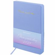 Ежедневник датированный 2023 А5 138x213 мм BRAUBERG «Pastel», под кожу, синий, 114145