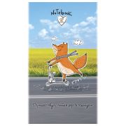 Блокнот МАЛЫЙ ФОРМАТ А6 105x164 мм, 40 л., скоба, фольга, TWIN лак, клетка, «МИКС 4» (10 видов), 099081