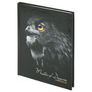 Блокнот МАЛЫЙ ФОРМАТ (110х147 мм), А6, 80 л., твёрдый, клетка, STAFF, «Сова», 114437